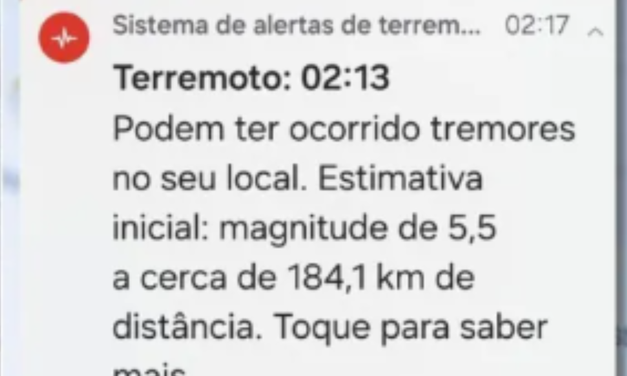 Alerta foi emitido apenas para usuários de Android.Foto: Reprodução | X