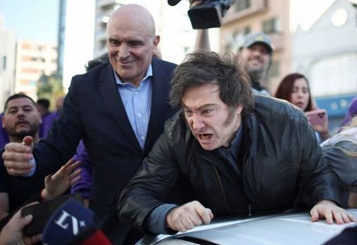 Presidente Argentino, Javier Milei, Participa De Ato De Campanha Em Buenos Aire