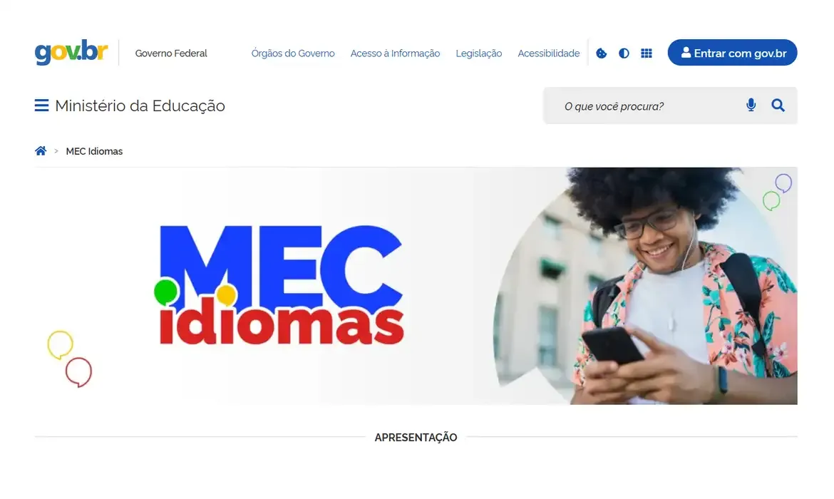 MEC lança plataforma gratuita para estudar inglês e espanhol com certificado
