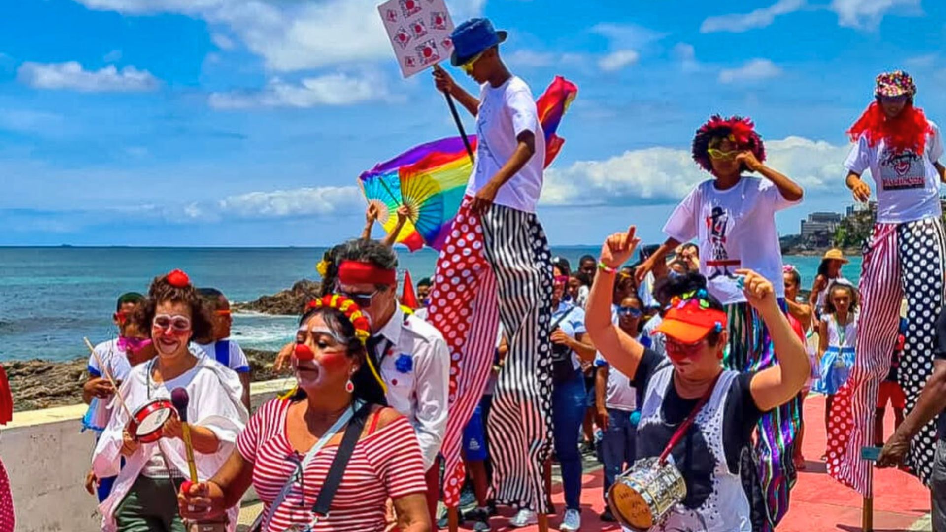 Dia do Palhaço foi celebrado em Salvador nesta quarta-feira (10) | Foto: Reprodução/Instagram (@palhacosdoriovermelho)