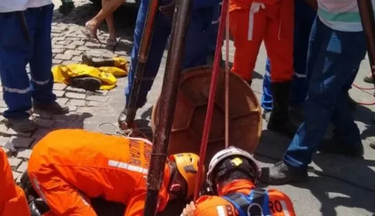 Funcionários da Embasa desmaiam dentro de bueiro e resgate precisa de ajuda de bombeiros; entenda