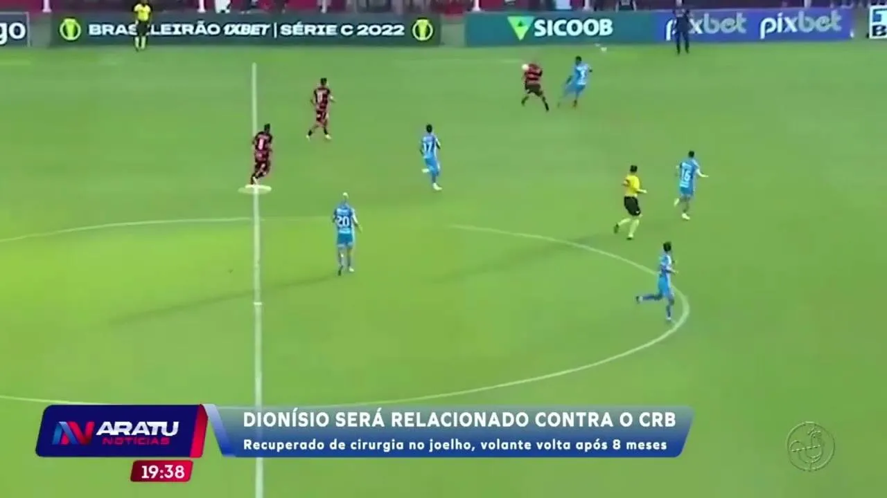 Recuperado de cirurgia no joelho, Dionísio volta após 8 meses e será relacionado contra o CRB
