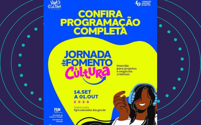 Oficinas e consultorias fazem parte da Jornada de Fomento &agrave; Cultura, iniciativa da Funda&ccedil;&atilde;o Greg&oacute;rio de Mattos voltada para artistas, produtores e empreendedores criativos de Salvador/Foto: Divulga&ccedil;&atilde;o&nbsp;