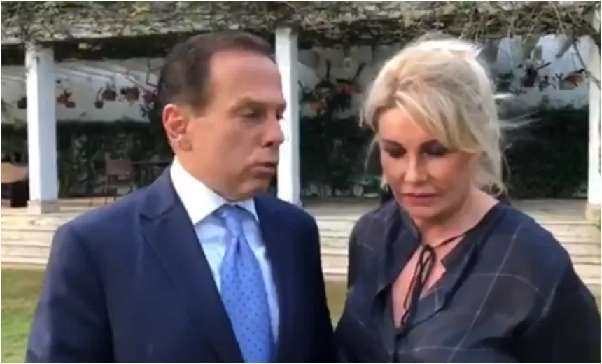 “Grotesca fake news”, afirma Doria, ao lado da mulher, sobre vídeo íntimo