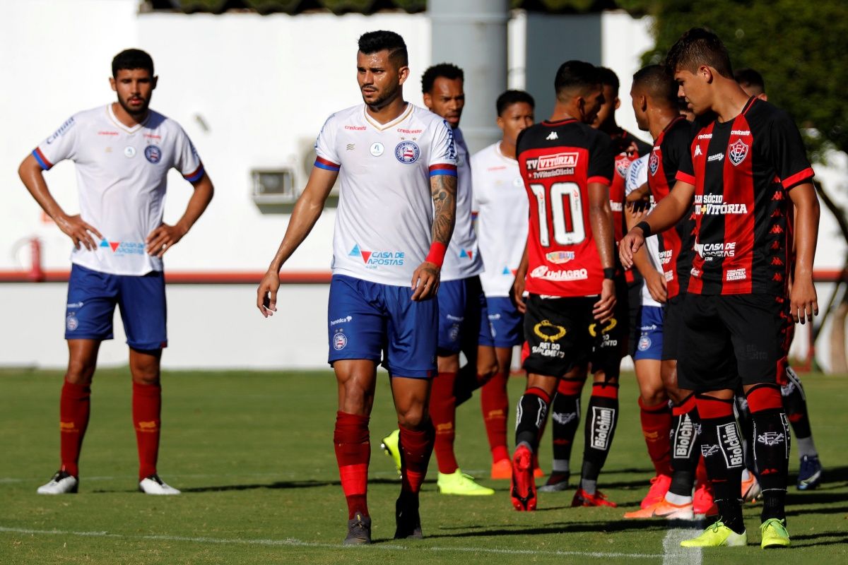 São sete BaVis de tabu sem triunfo Tricolor na casa do rival; relembre a última vez que em que o Bahia venceu o Vitória no Barradão. Foto: Felipe Oliveira/EC Bahia