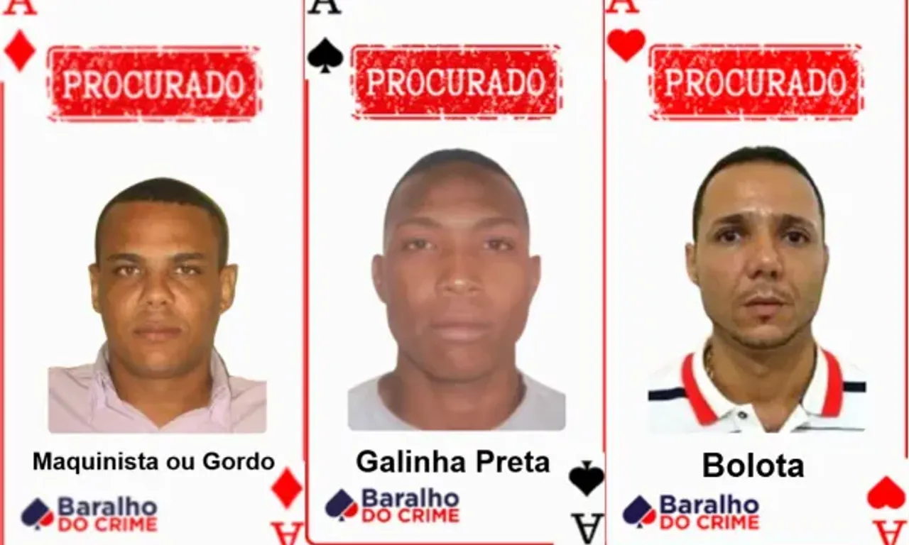Criminosos mais procurados da Bahia. Foto: SSP-BA
