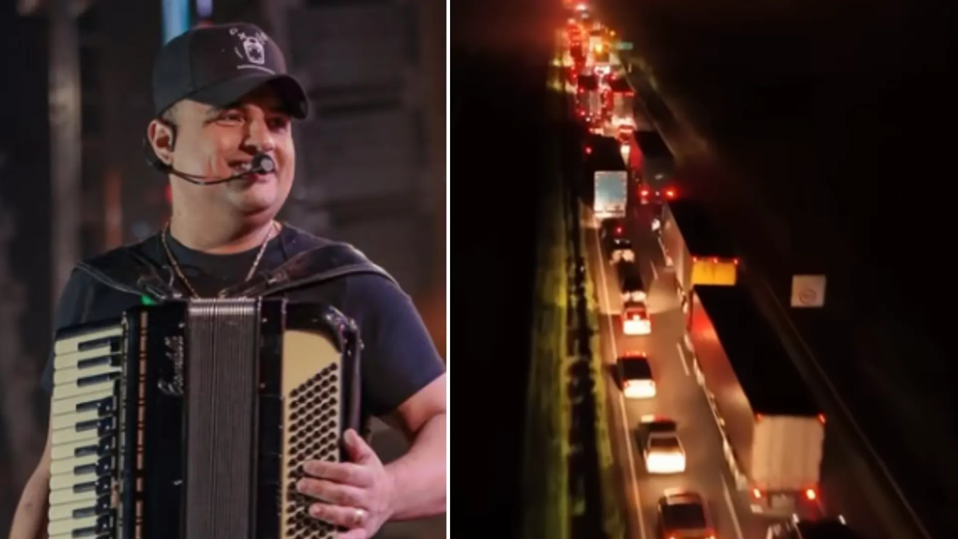 A apresentação do cantor Tarcísio do Acordeon no São João de Serrinha, no interior da Bahia, foi cancelada na madrugada desta terça-feira (23) após um acidente na BR-116