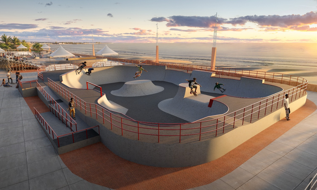 Salvador recebe final do circuito brasileiro de skate em novo skatepark no Sub&uacute;rbio. Foto: Divulga&ccedil;&atilde;o / Gov Ba