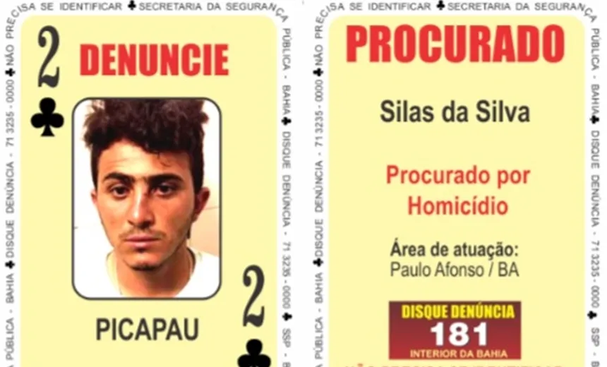 Traficante e homicida se torna novo 'Dois de Copas' do Baralho do Crime da SSP; saiba mais
