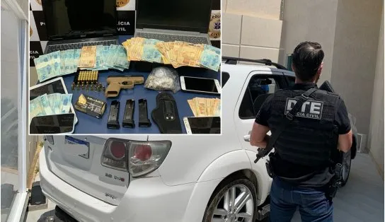 Polícia frustra passeio em carro de luxo e prende suspeito de tráfico, lavagem de dinheiro e fraudes bancárias em Conquista