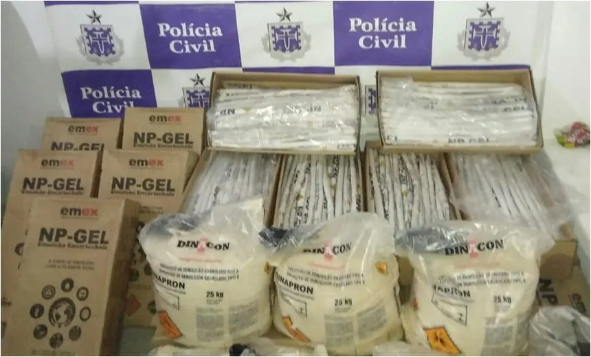 Depósito clandestino é descoberto e explosivos são apreendidos em Novo Horizonte