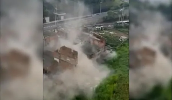 Prédio de pelo menos três andares desaba em Narandiba; vídeos flagram momento 