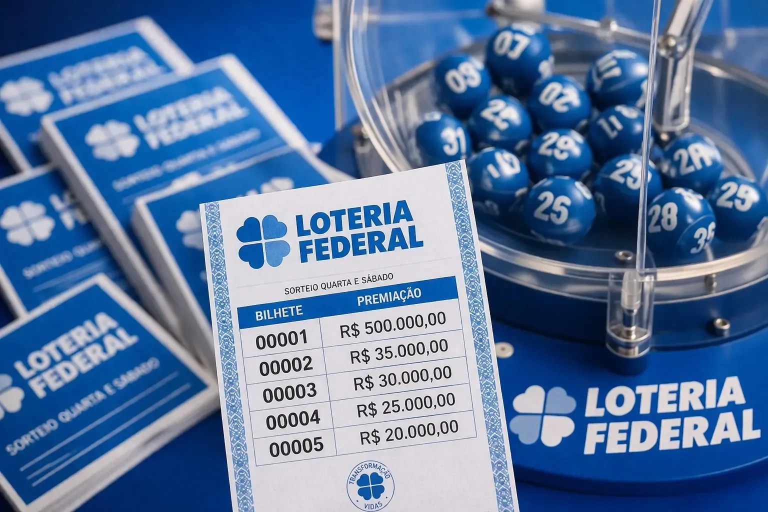 Loteria Federal hoje (25): resultado do concurso 6060 e números sorteados
