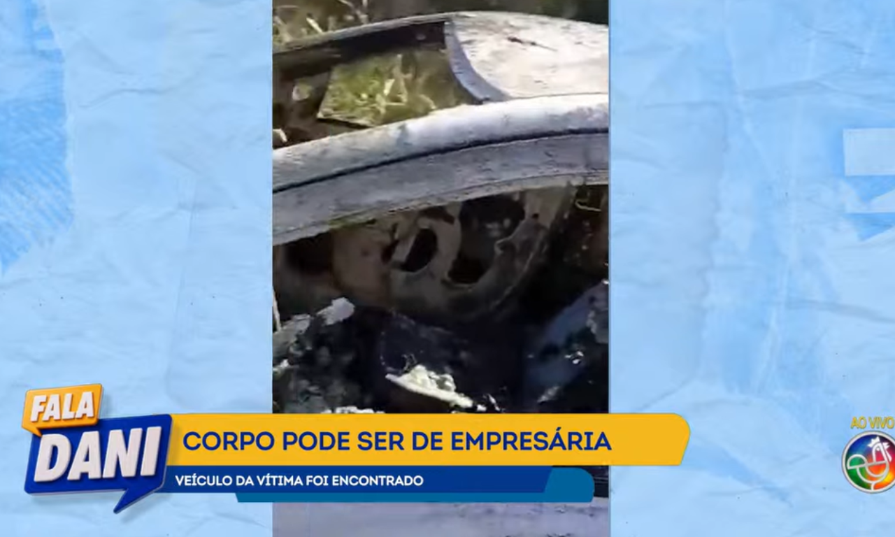 Véiculo de empresária foi encontrado abandonado. Foto: TV Aratu