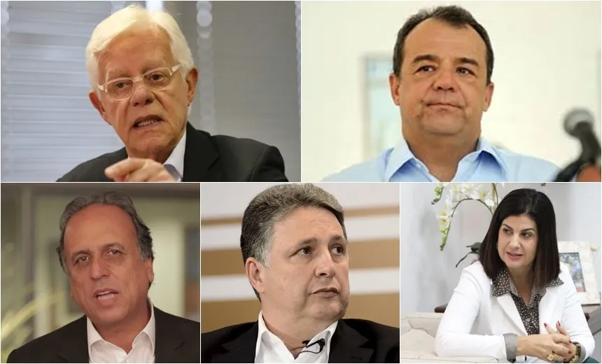 Cinco ex-governadores do Rio foram presos no últimos três anos
