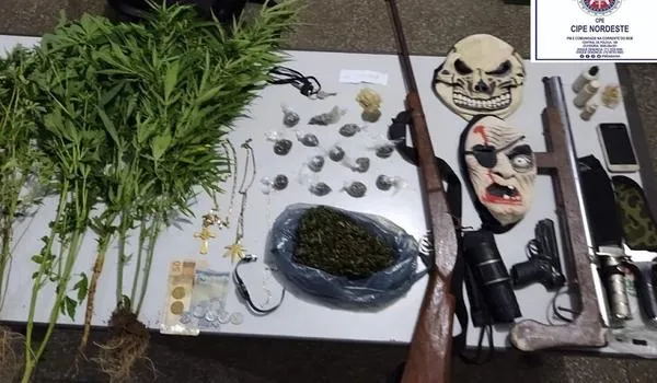 Tudo em casa: pai e filho são presos por suspeita de tráfico na Bahia; um cultivava, enquanto o outro "passava"