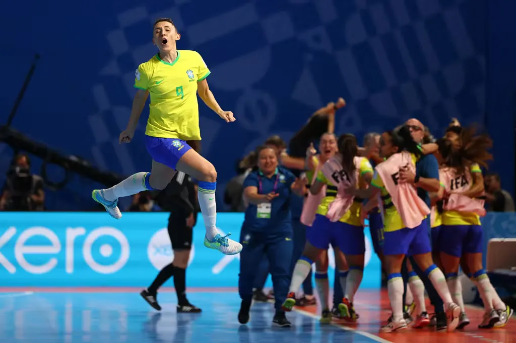 Brasil é primeiro campeão da história da Copa do Mundo de Futsal Feminino. Foto