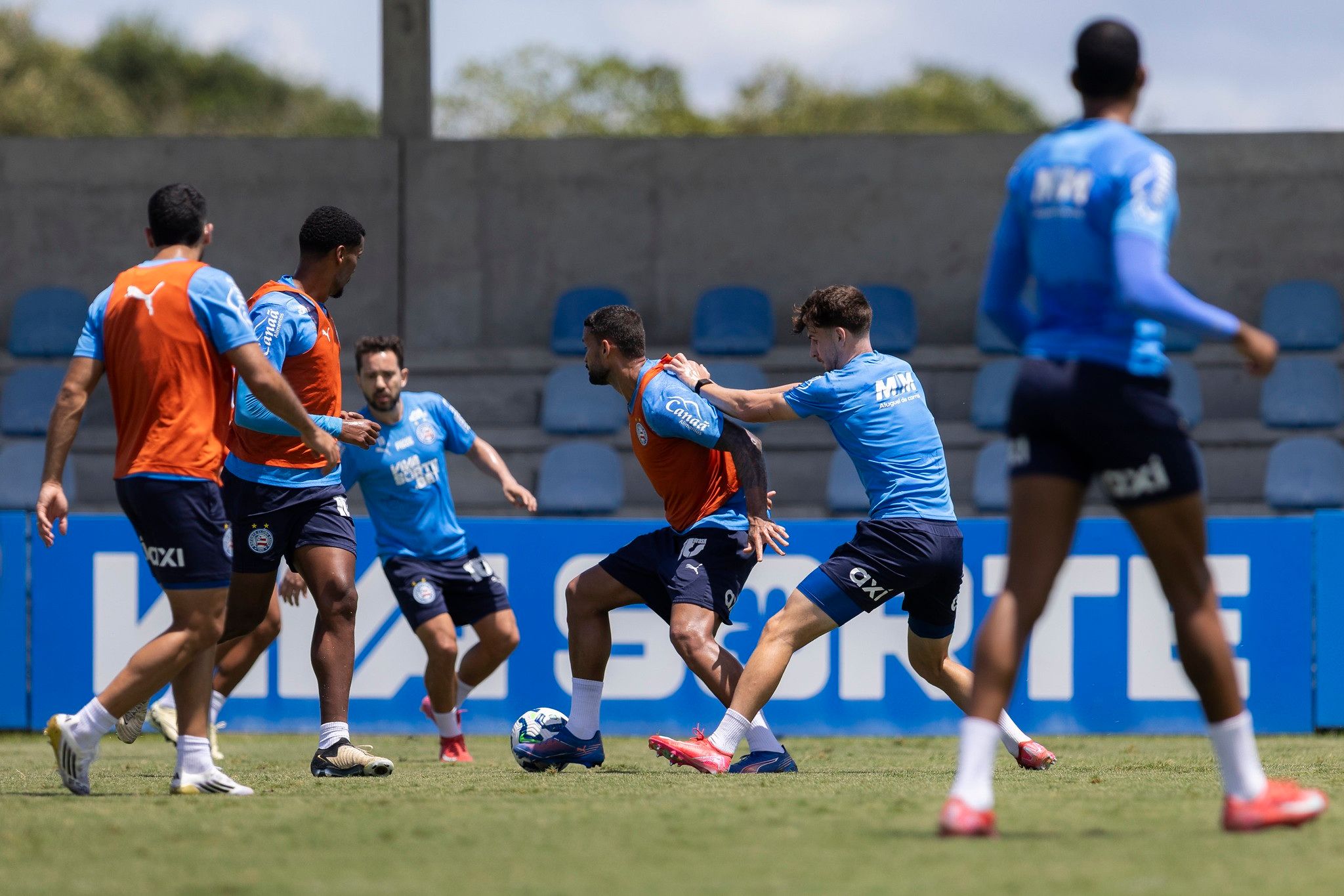 Preparação do Bahia antes do duelo com o Cruzeiro. Foto: Rafael Rodrigues | ECB