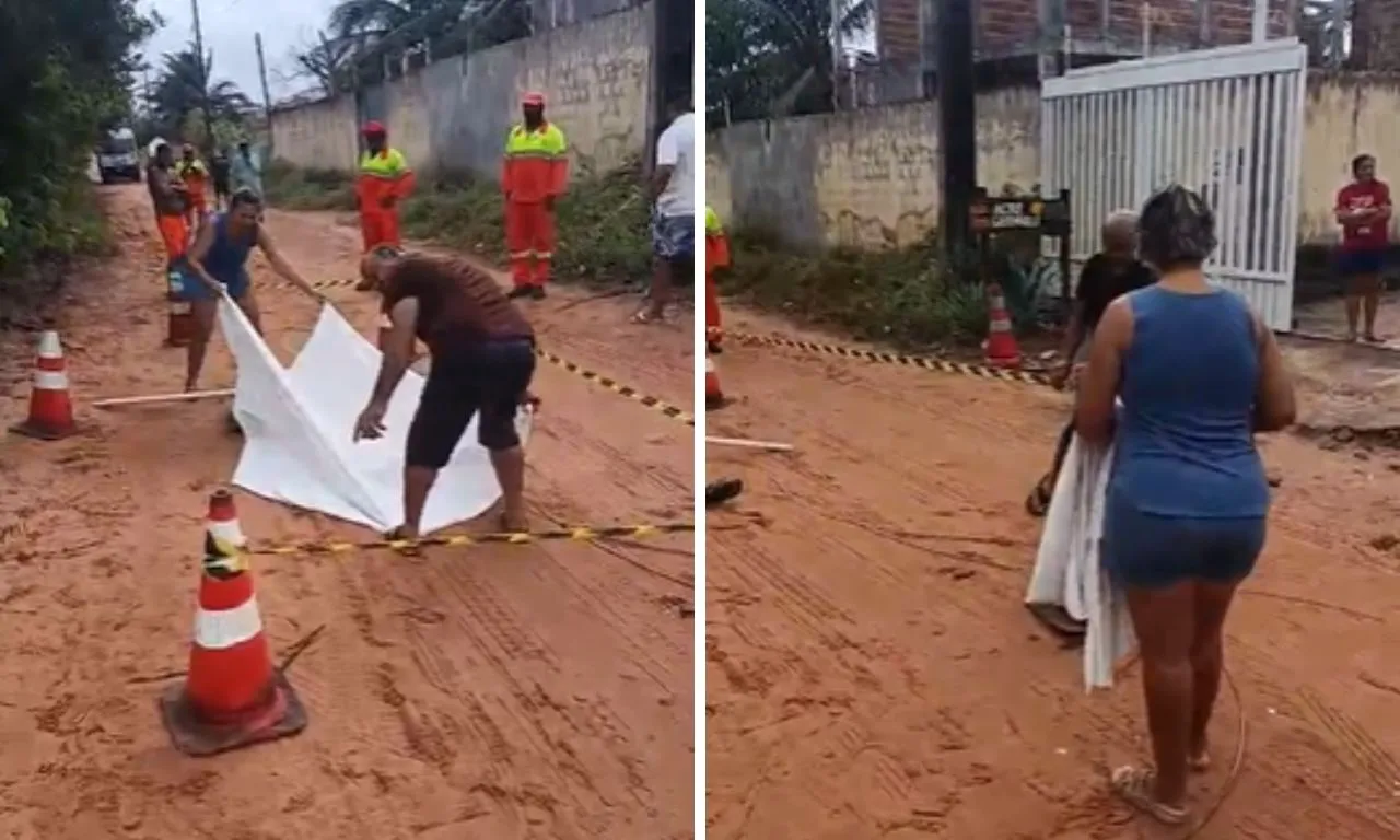 VÍDEO: homem morre eletrocutado ao tentar retirar fio em condomínio em Camaçari