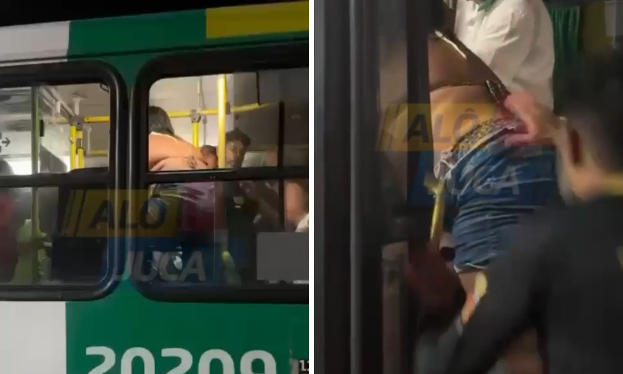 Cobradora de ônibus é agredida por passageira em Salvador. Foto: Reprodução