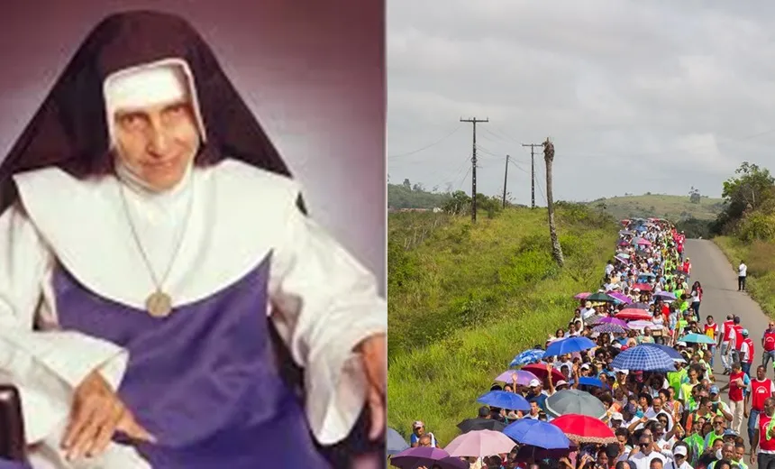 Fies participam de Romaria ao  Santuário Nossa Senhora das  Candeias em homenagem a Santa Dulce dos Pobres