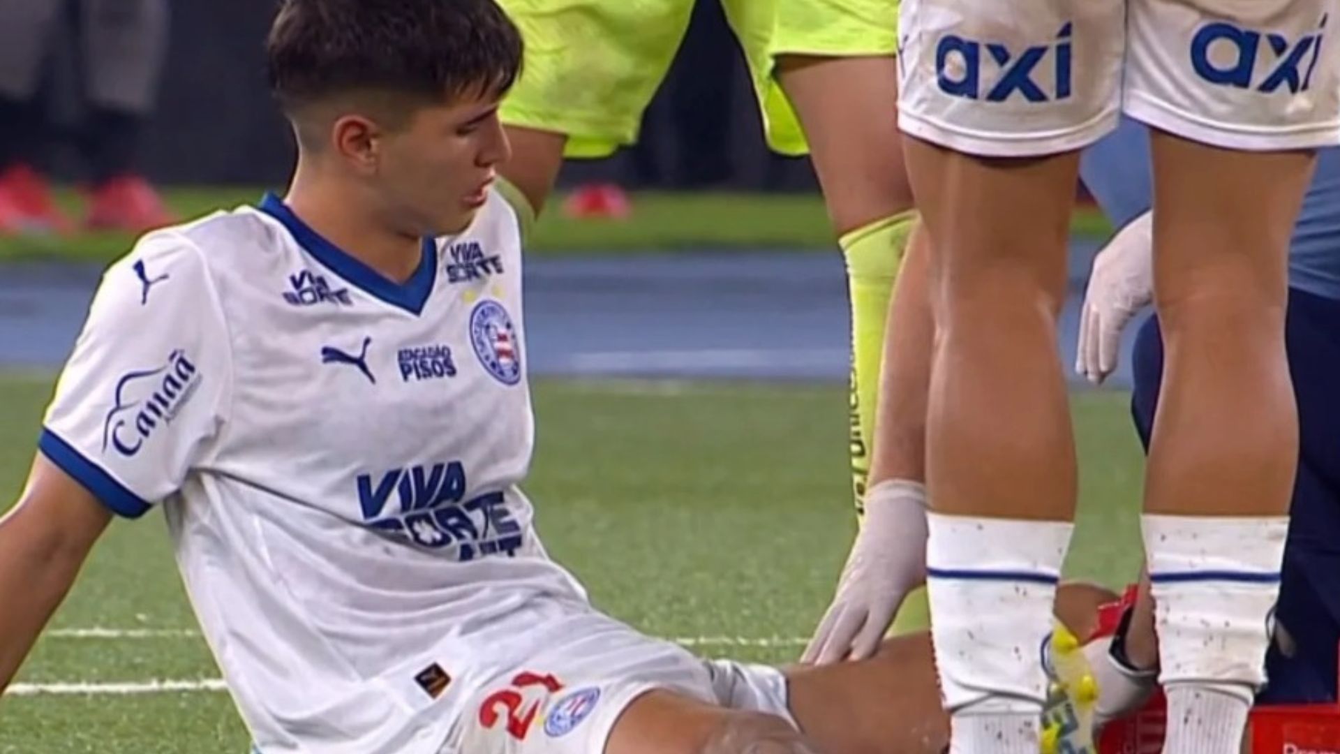 Santiago Mingo sofreu lesão no jogo contra o Botafogo. Foto: Instagram | EC Bahia