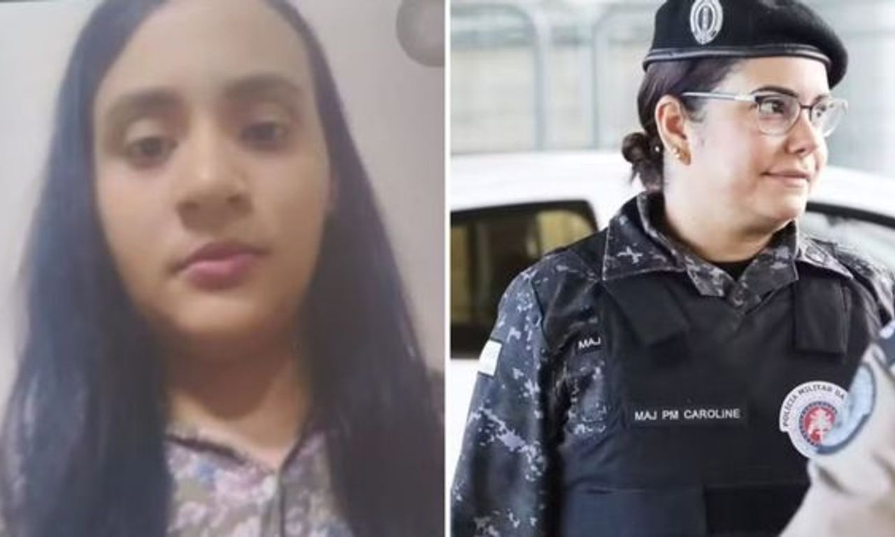 Major baleada por uma soldado em Salvador. Foto: redes sociais