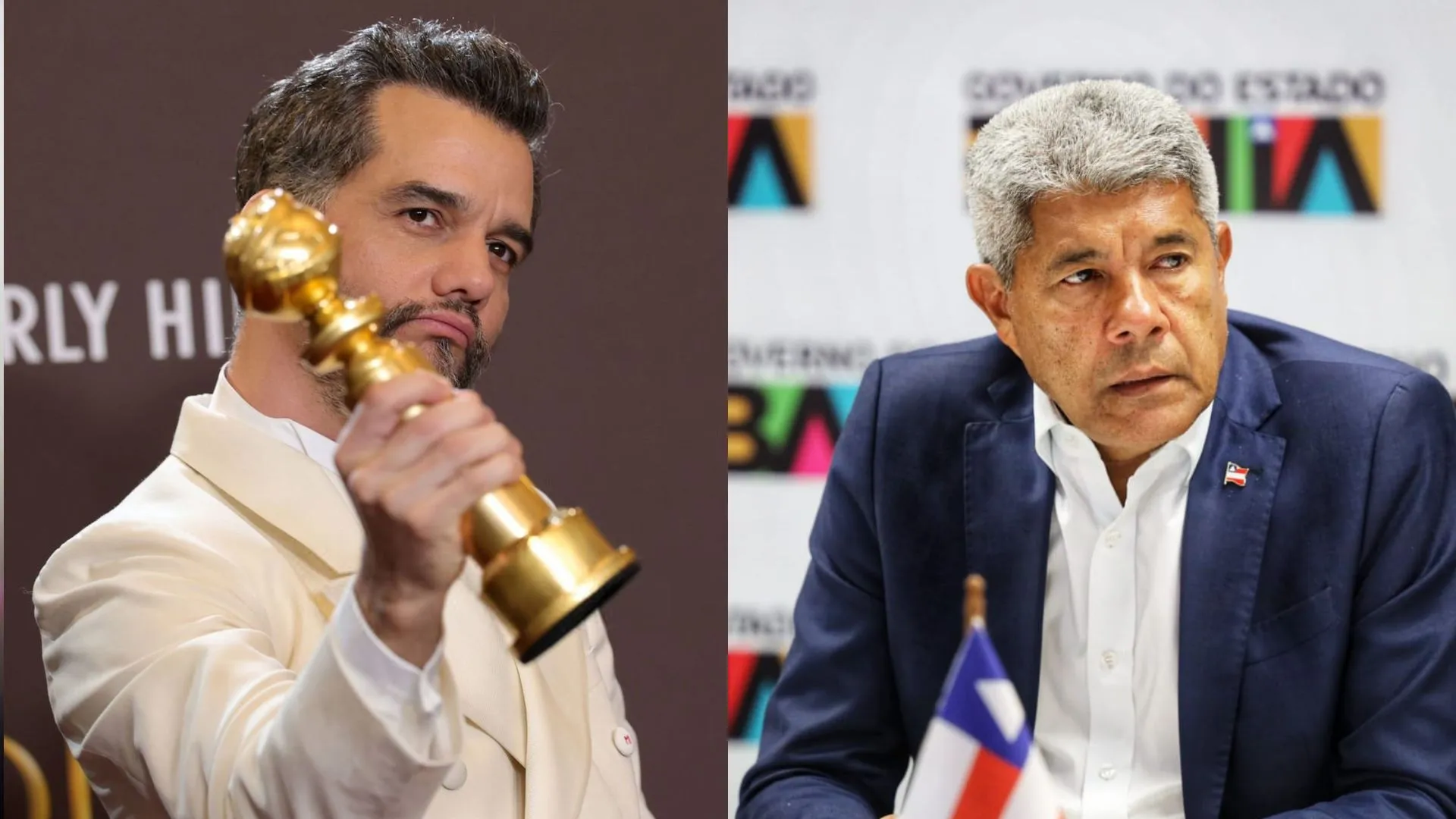 Jerônimo comemora premiação de Wagner Moura no Globo de Ouro