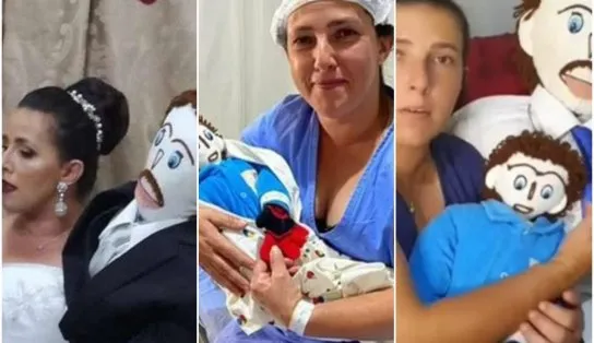 Conheça a história da mulher que se casou com boneco, teve um "filho" e agora diz ter sido traída 
