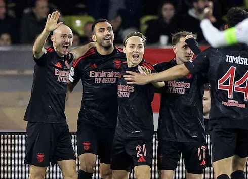 Benfica vence fora de casa pela primeira rodada dos playoffs. Foto: Divulgação/UEFA