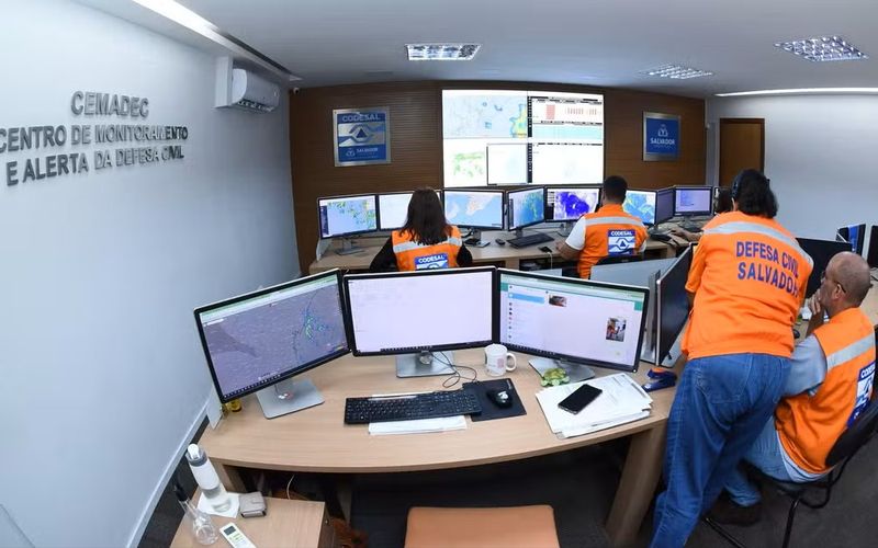 A cidade ainda obteve tamb&eacute;m fortes rajadas de vento de at&eacute; 45,4 km/h na regi&atilde;o de Canabrava /Foto: Jefferson Peixoto/Secom Pms&nbsp;