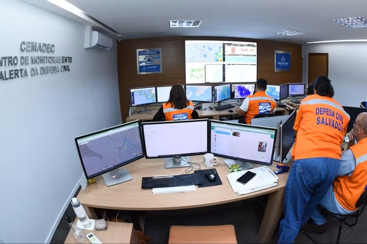Defesa Civil indica perman&ecirc;ncia de tempo inst&aacute;vel em Salvador. Foto: Reprodu&ccedil;&atilde;o