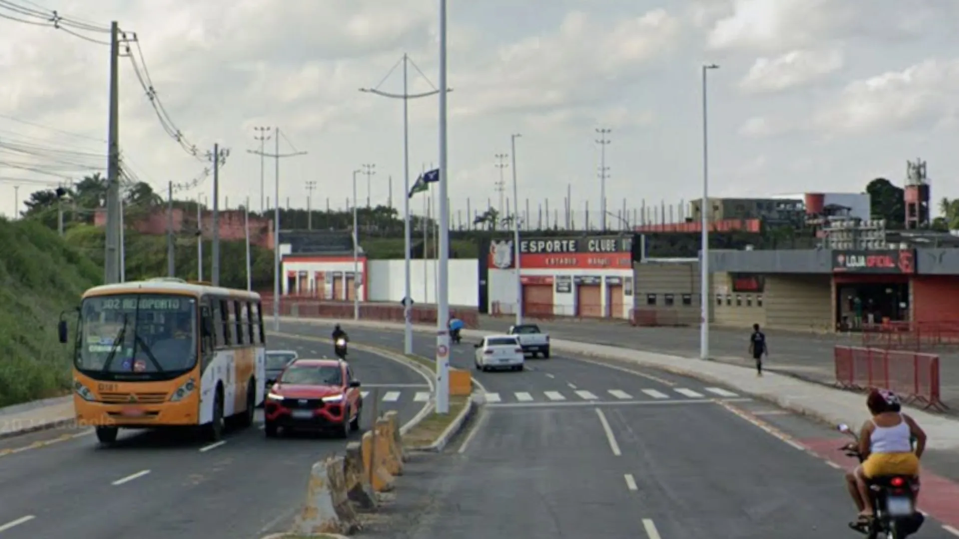 Confira esquema de transporte para o  BAVI no Barradão. Foto: Google Street View