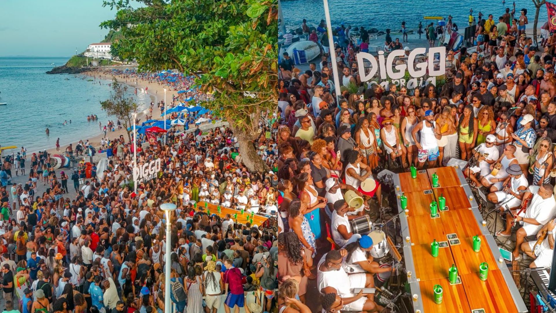 Diggo atraiu multidão ao Porto da Barra, em Salvador