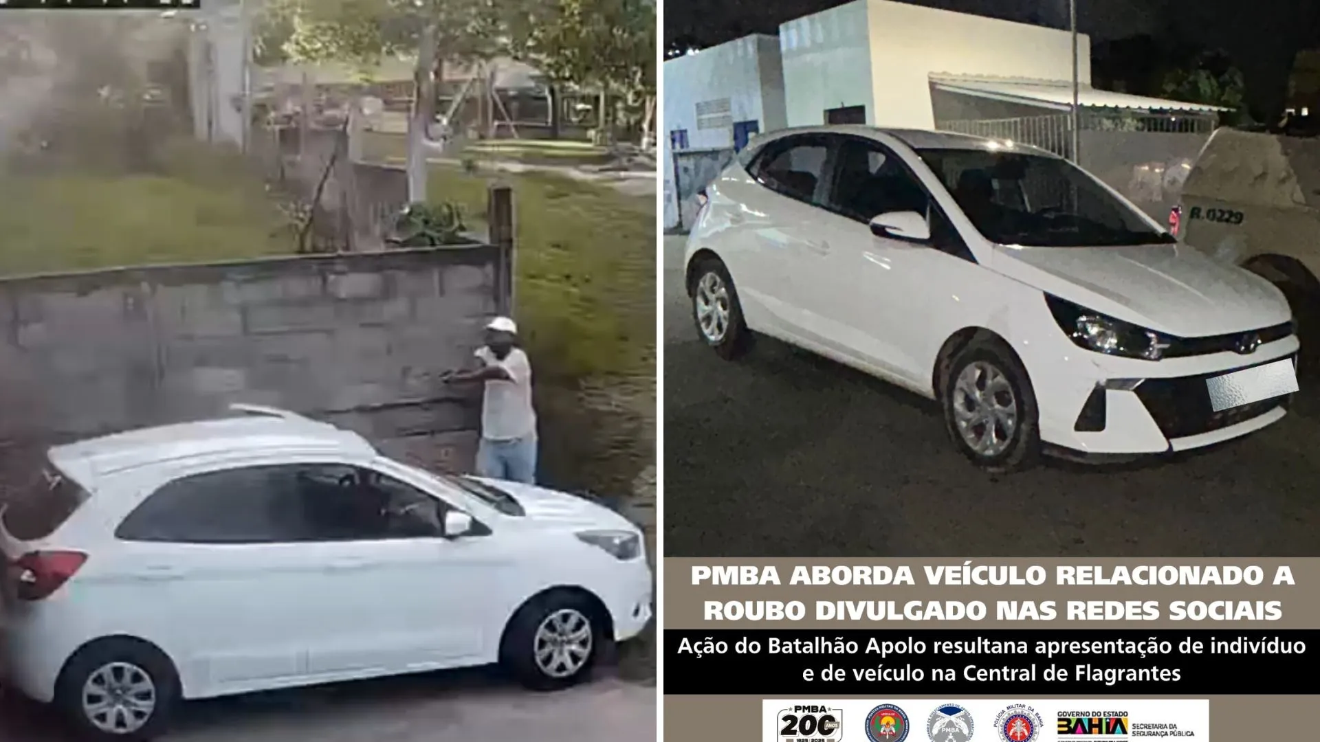 VÍDEO: homem é rendido e tem carro roubado durante assalto no interior da Bahia