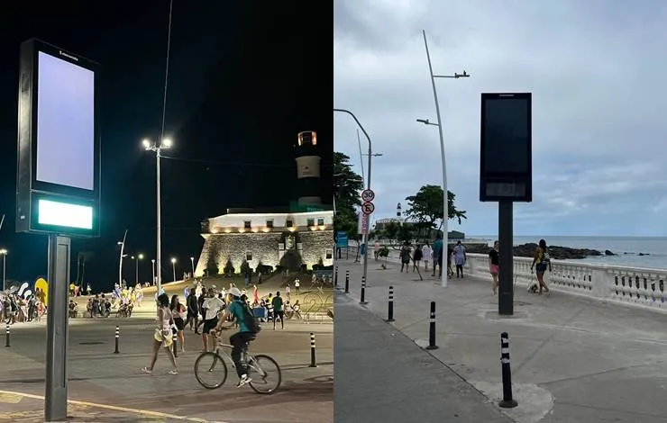 Iphan vai investigar instalação de placas de imobiliário eletrônico em frente ao Farol da Barra