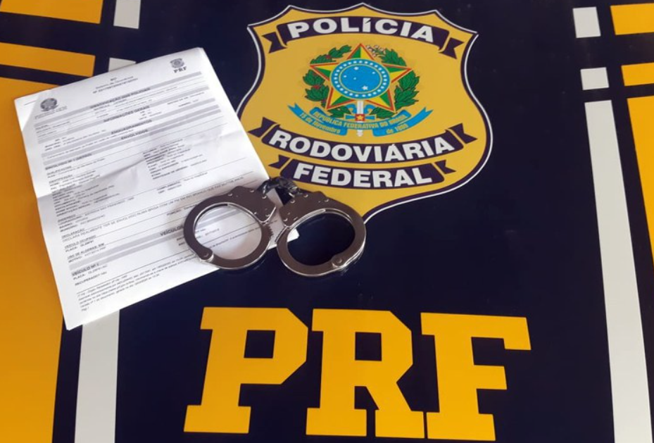 Foragido da Justiça tinha prisão expedida pelo  Tribunal de Justiça de São Paulo. Foto: Divulgação / PRF