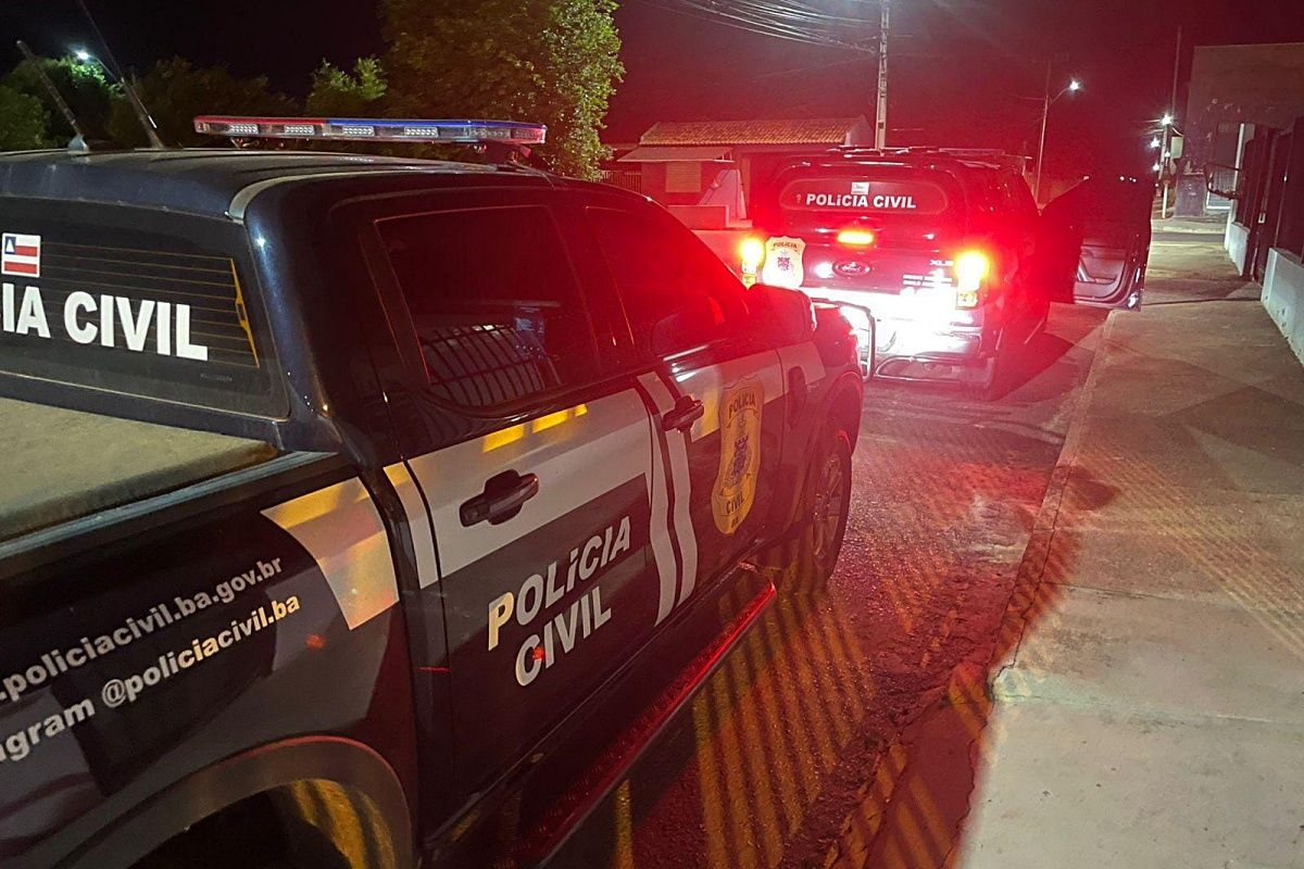 Os três homens da mesma família que estupraram a parente foram presos pela Polícia Civil de Buritirama. Foto: Ascom/PCBA