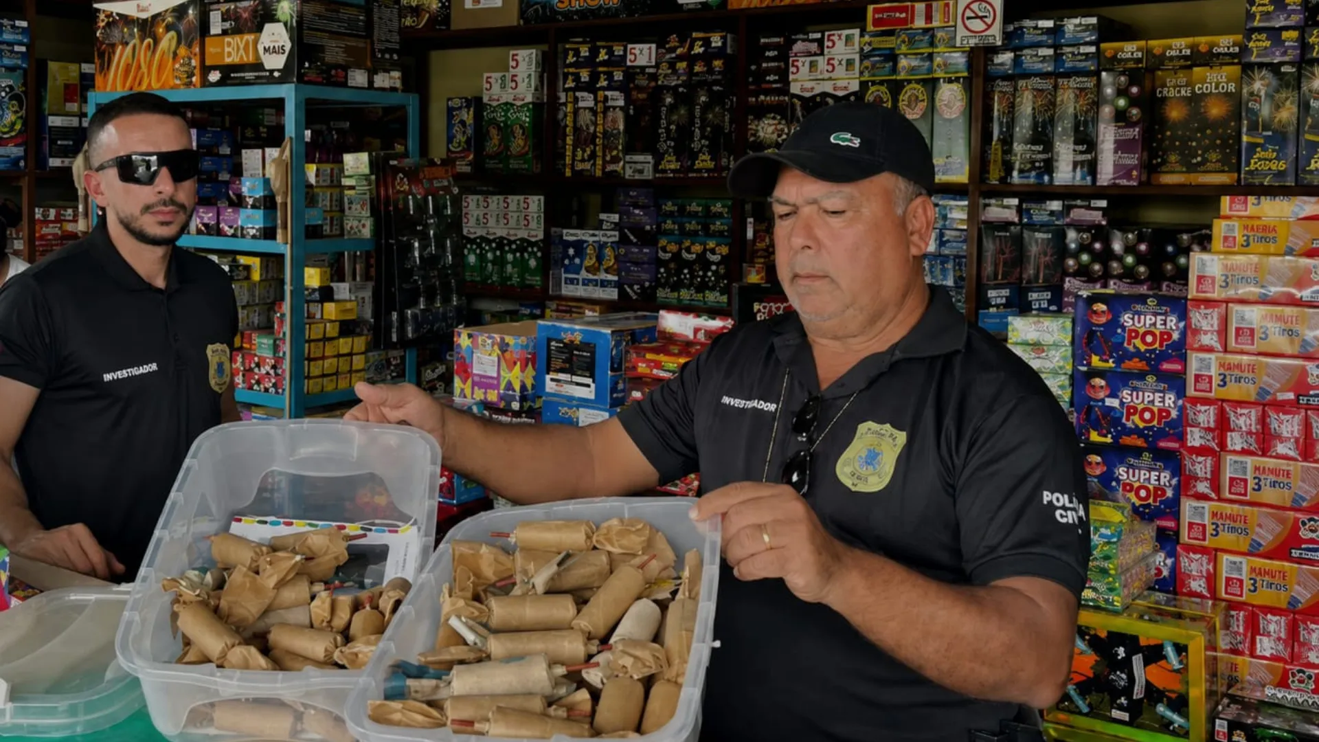 Polícia fez apreensão de fogos de artifício