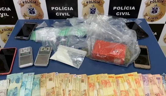 Suspeito de homicídio é preso pela segunda vez com dinheiro e drogas 