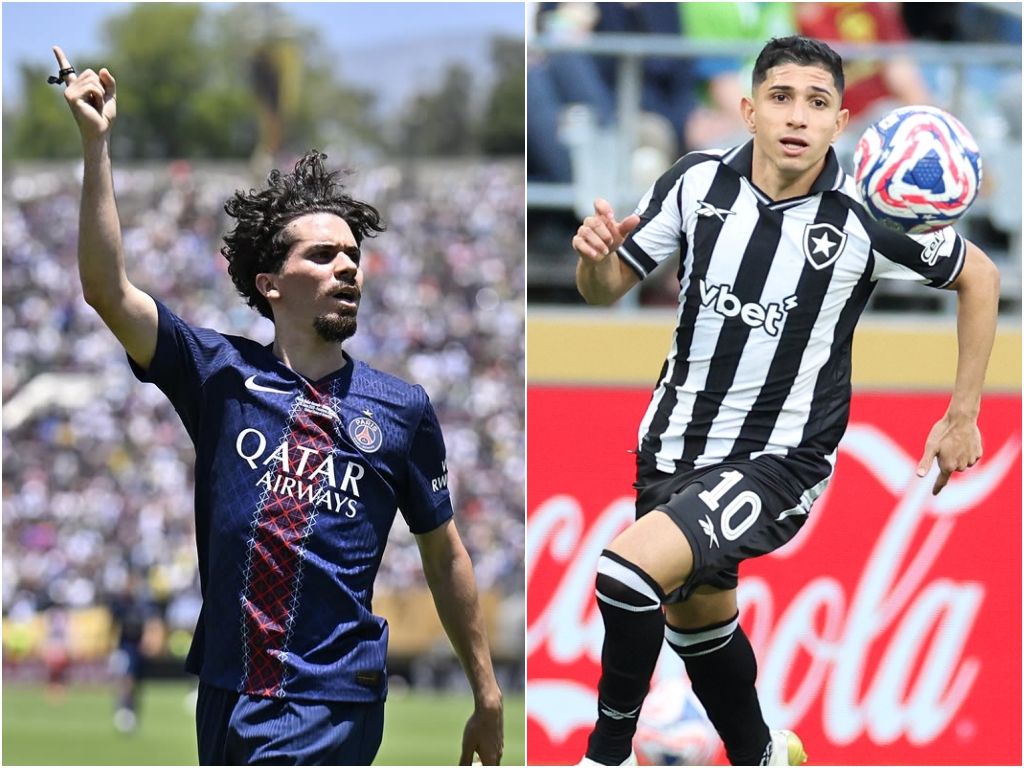 PSG e Botafogo disputam a liderança no Grupo B do Mundial de Clubes e a vaga antecipada na próxima fase.Foto: Divulgação/PSG e Botafogo