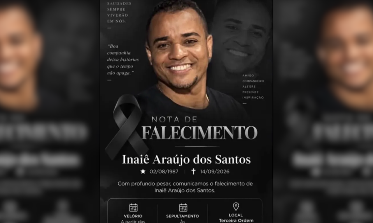 Filho de Lazinho morreu ap&oacute;s bater em um rolo compactador que estava parado no acostamento da BR-324. Foto: Reprodu&ccedil;&atilde;o