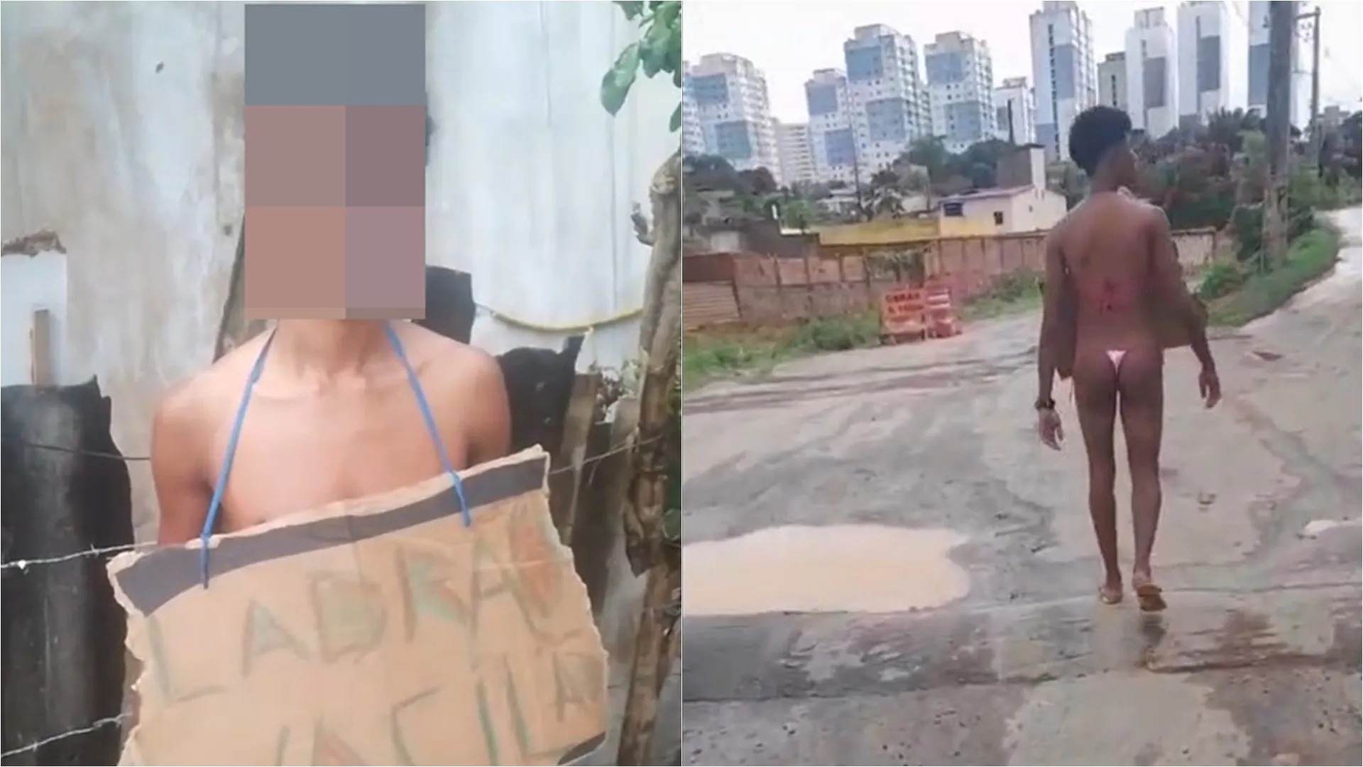 Tribunal do Crime condena homem a andar de calcinha no Bairro da Paz