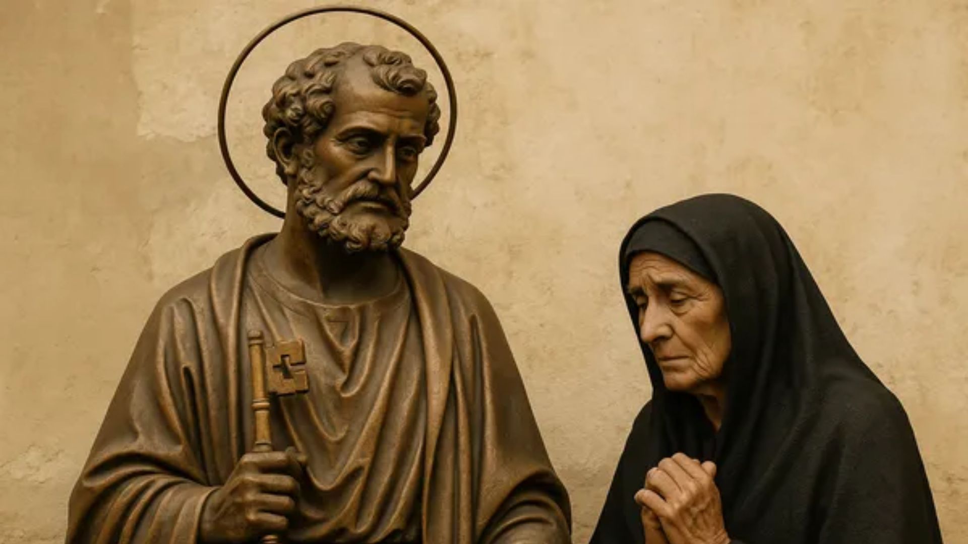 S&atilde;o Pedro &eacute; considerado o Santo das Vi&uacute;vas | Imagem feita por IA