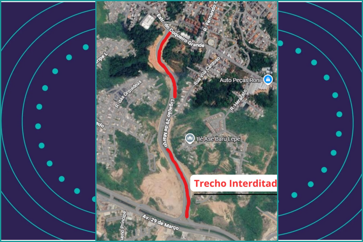 A via de liga&ccedil;&atilde;o entre a Avenida 29 de Mar&ccedil;o e a Estrada do Coqueiro Grande, em Cajazeiras, foi interditada para reparos no asfalto da pista. Foto: Transalvador