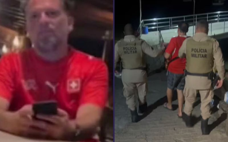 Italiano preso em Morro de S&atilde;o Paulo teve a pris&atilde;o preventiva decretada ap&oacute;s audi&ecirc;ncia de cust&oacute;dia realizada em 6 de agosto/Foto: Redes Sociais&nbsp;