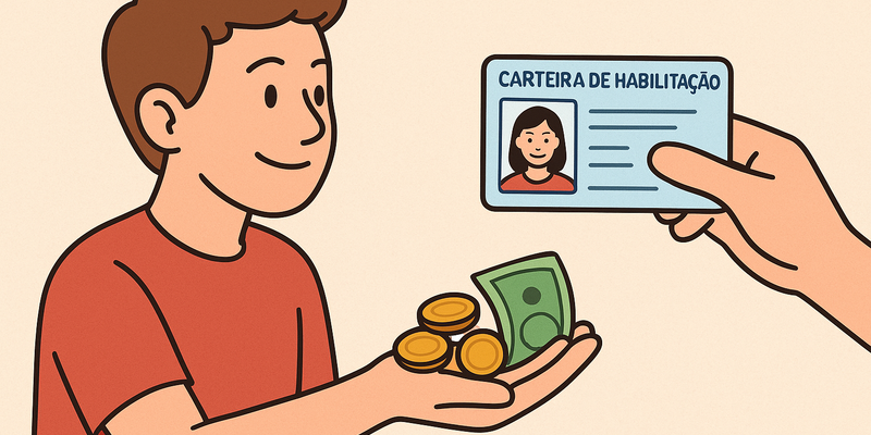 O governo prevê redução de até 80% no custo da CNH, caindo de R$ 3.200 para cerca de R$ 640/Foto: Imagem gerada por Chat GPT