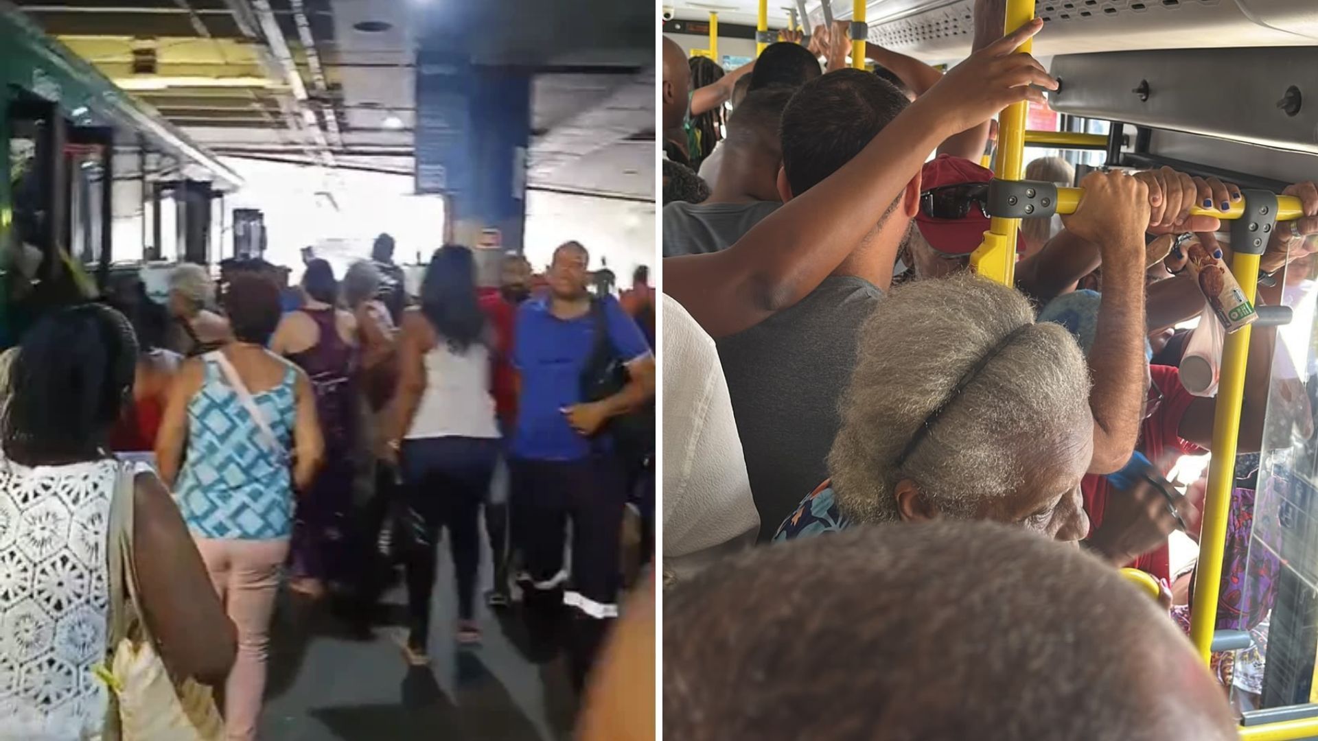&Ocirc;nibus lotados em Salvador 