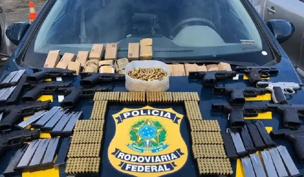 Número de pistolas apreendidas nas estradas federais da Bahia tem aumento de quase 300% em 2020