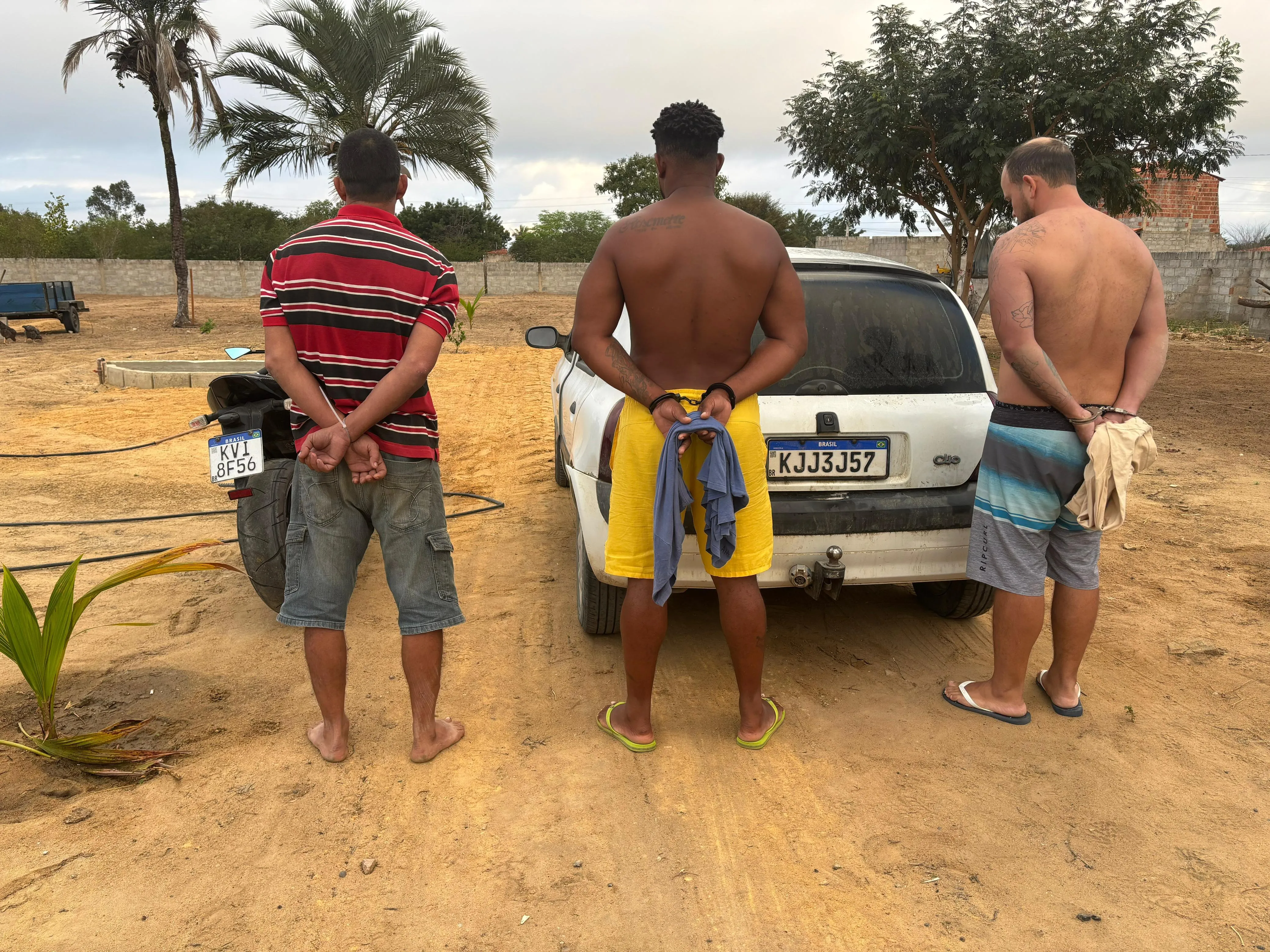 Foragidos de Minas Gerais foram presos em operação. Foto: Divulgação SSP